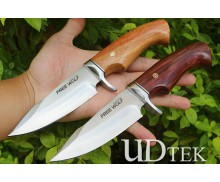 Spike straight knife (8CR13MOV) natural old rosewood + sand steel head handle UD2105538